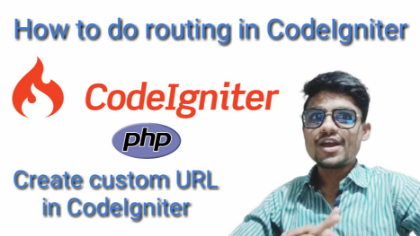 How to do routing in codeigniter | how to create custom url in codeigniter