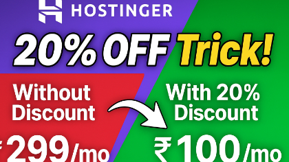 How to Get 20% OFF on Hostinger with Live Price Comparison!