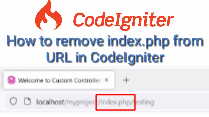 How to remove index.php from url in codeigniter