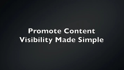 Promote Yourself is Now Promote Content – Beta Version Officially Launched!