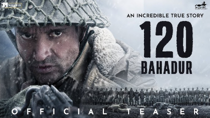 120 Bahadur Official Teaser | Farhan Akhtar & Raashii Khanna