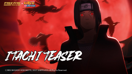 Itachi Teaser – Dark Crows Descend | Free Fire MAX x Naruto Shippuden Event