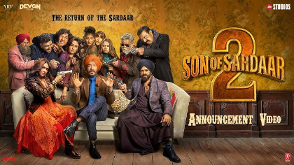 Son Of Sardaar 2 – Official Announcement | Ajay Devgn & Mrunal Thakur | July 25 Release